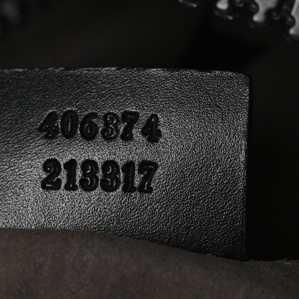 GG Supreme Monogram Flat Messenger Bag Black