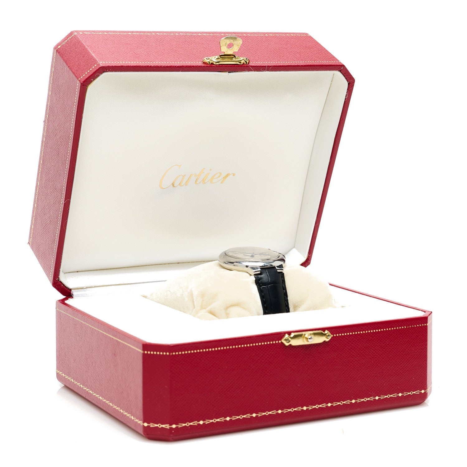 Stainless Steel Alligator 33mm Ballon Bleu De Cartier Automatic Watch