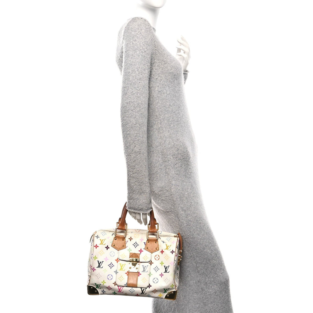 Monogram Multicolor Speedy 30 White
