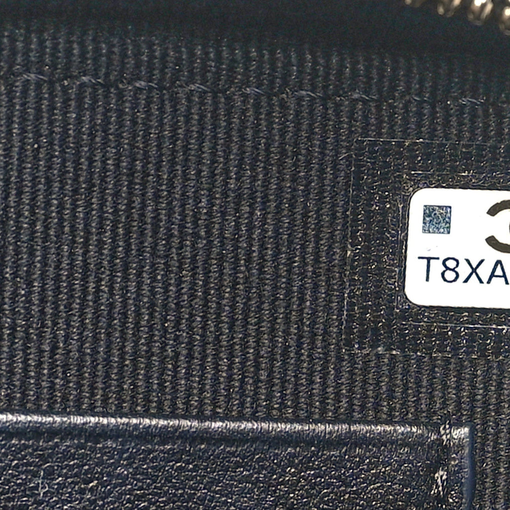 Lambskin Quilted Small Trendy CC Camera Case With Chain Navy