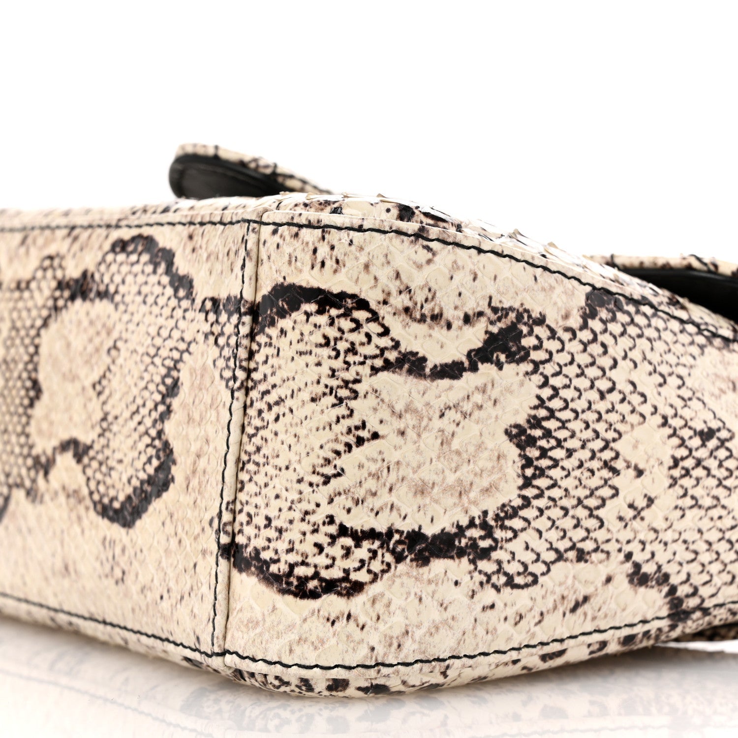 Snakeskin Matelasse Aria Mini GG Marmont Top Handle Shoulder Bag Roccia