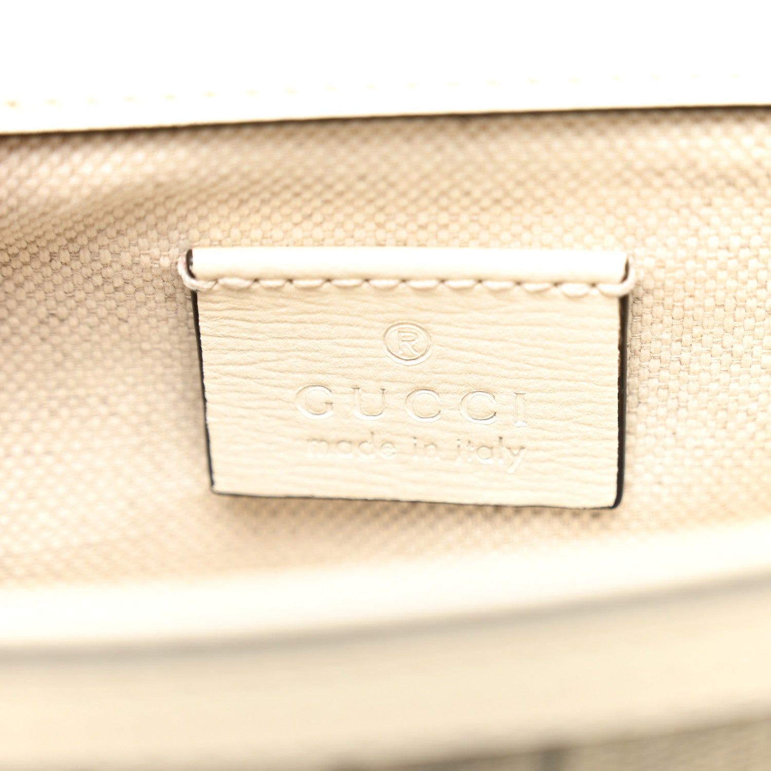 GG Supreme Monogram Web Mini Horsebit 1955 Shoulder Bag Beige Mystic White