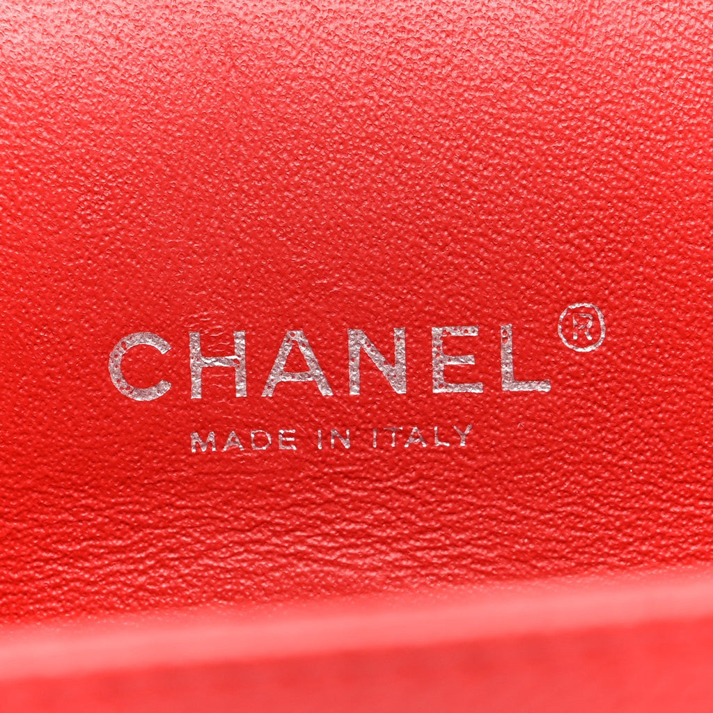 Caviar Quilted Maxi Double Flap Red