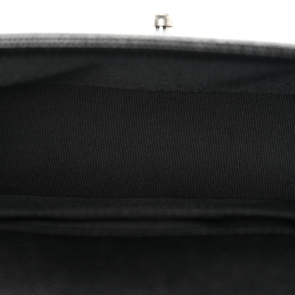 Caviar Quilted Small Boy Flap Black