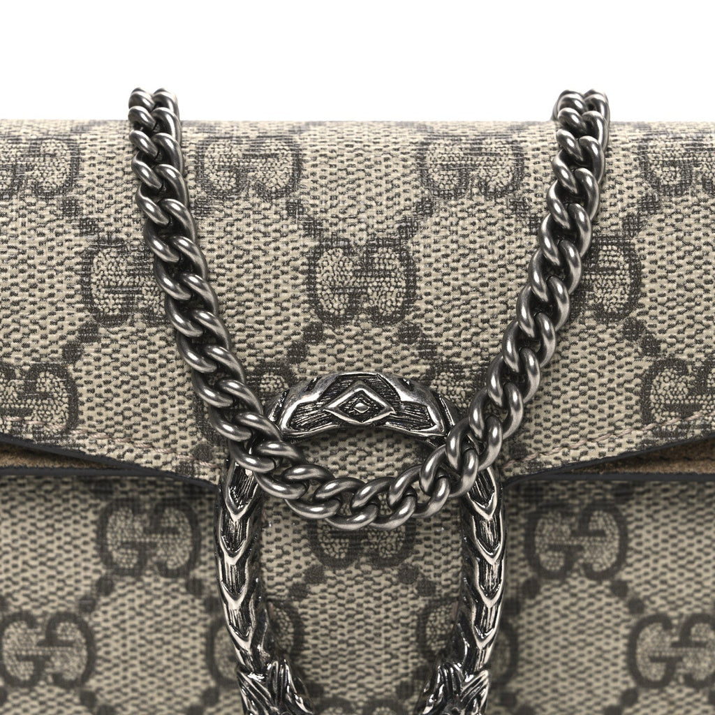 GG Supreme Monogram Super Mini Dionysus Shoulder Bag Taupe
