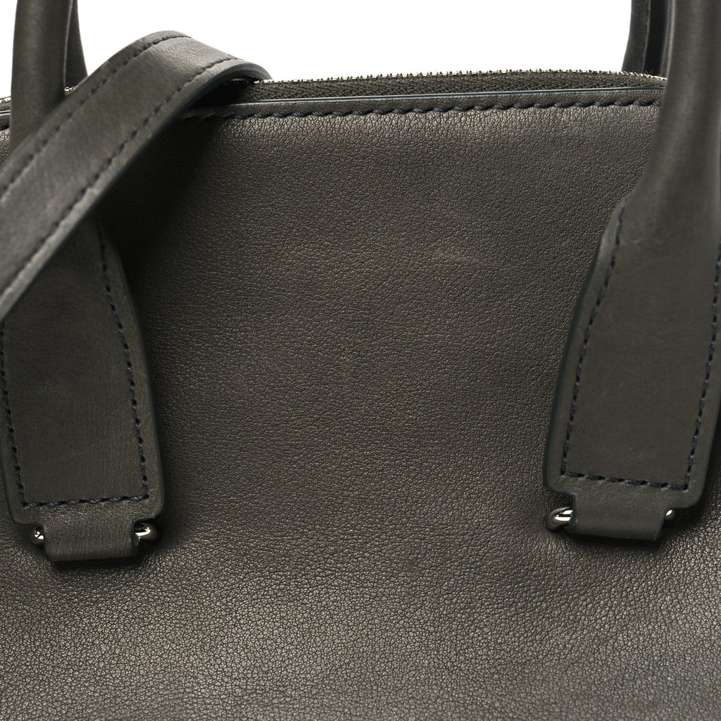 Saddle Calfskin Mini Devon Bag Koala Grey