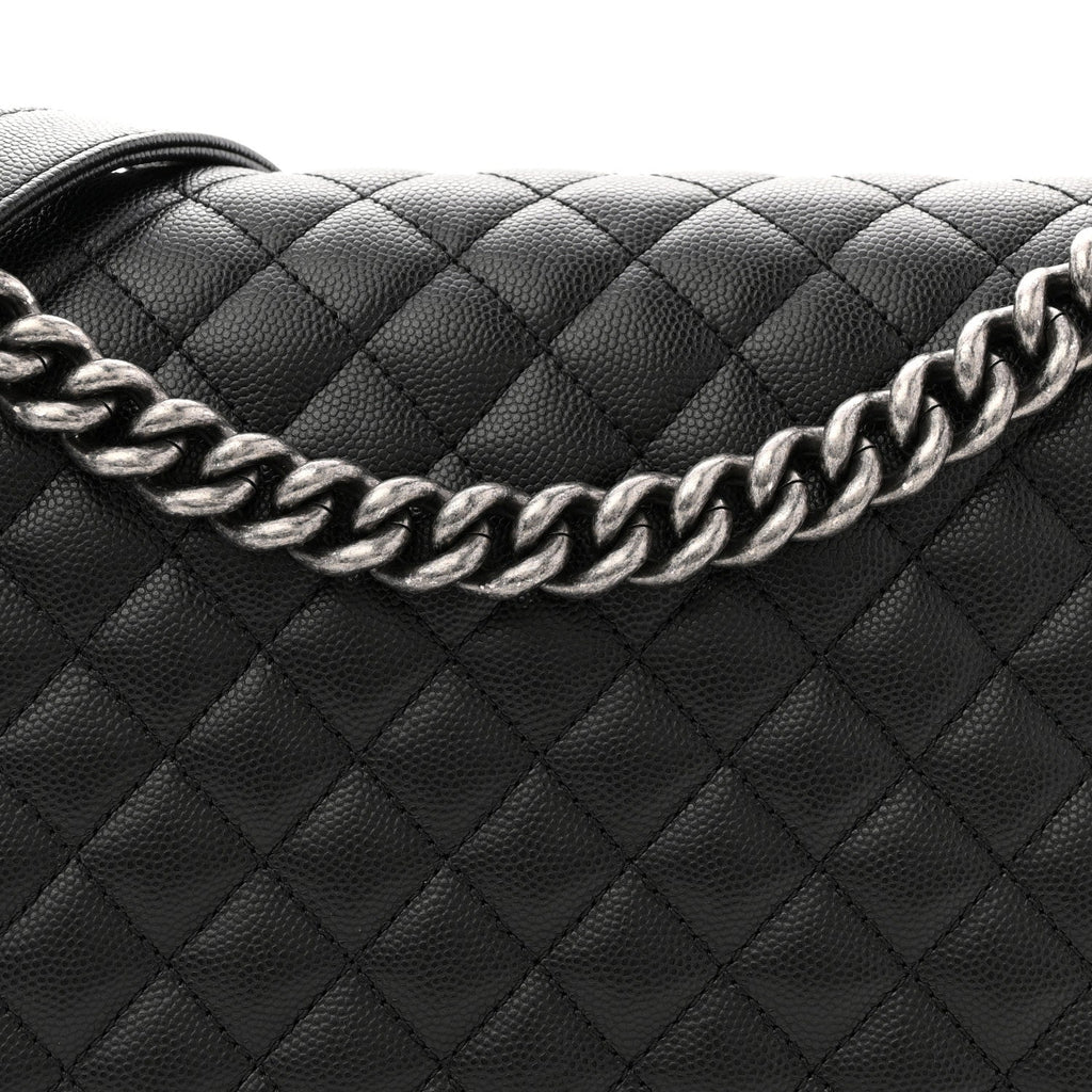 Caviar Quilted New Medium Boy Flap Black