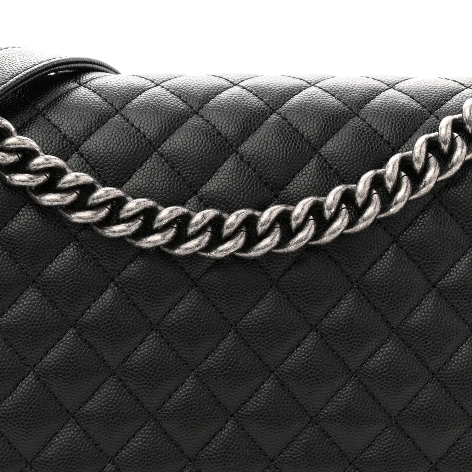 Caviar Quilted New Medium Boy Flap Black