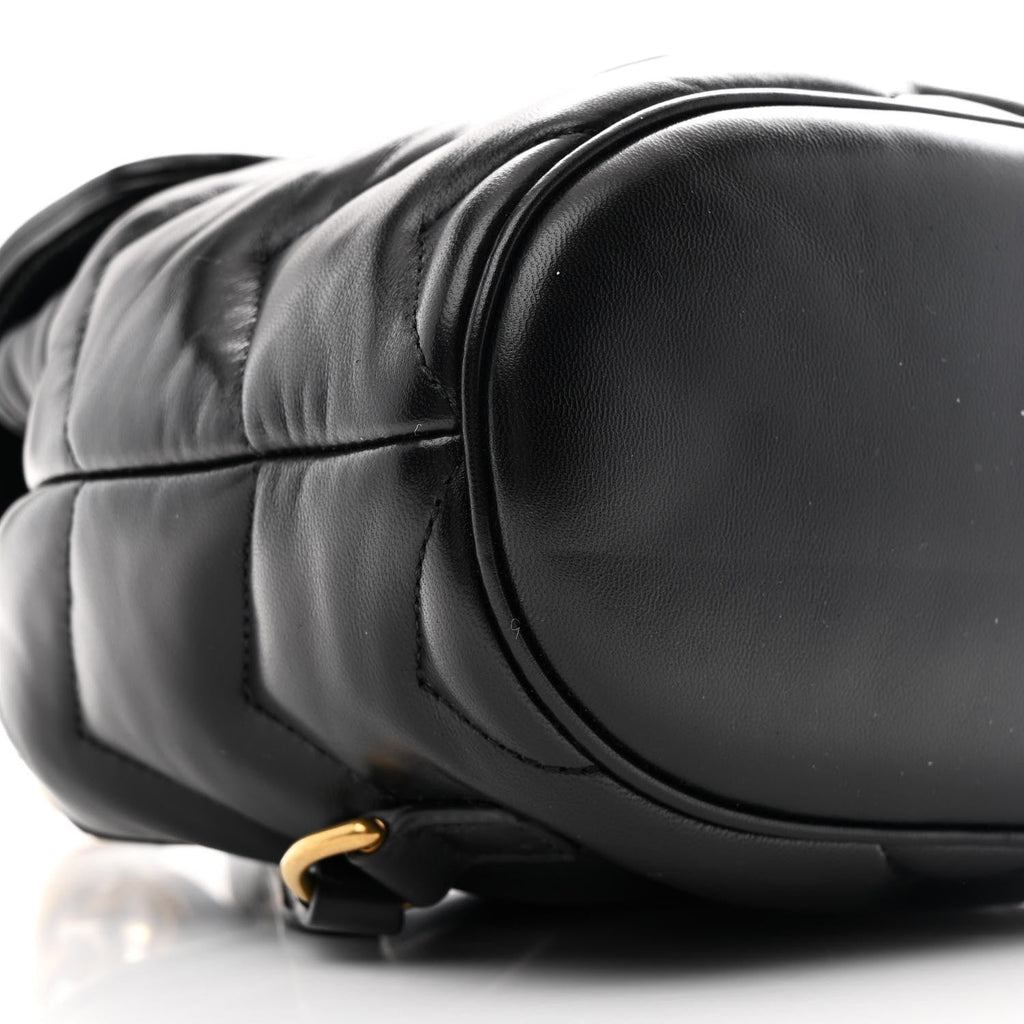 Nappa Chevron Matelasse GG Marmont Backpack Black