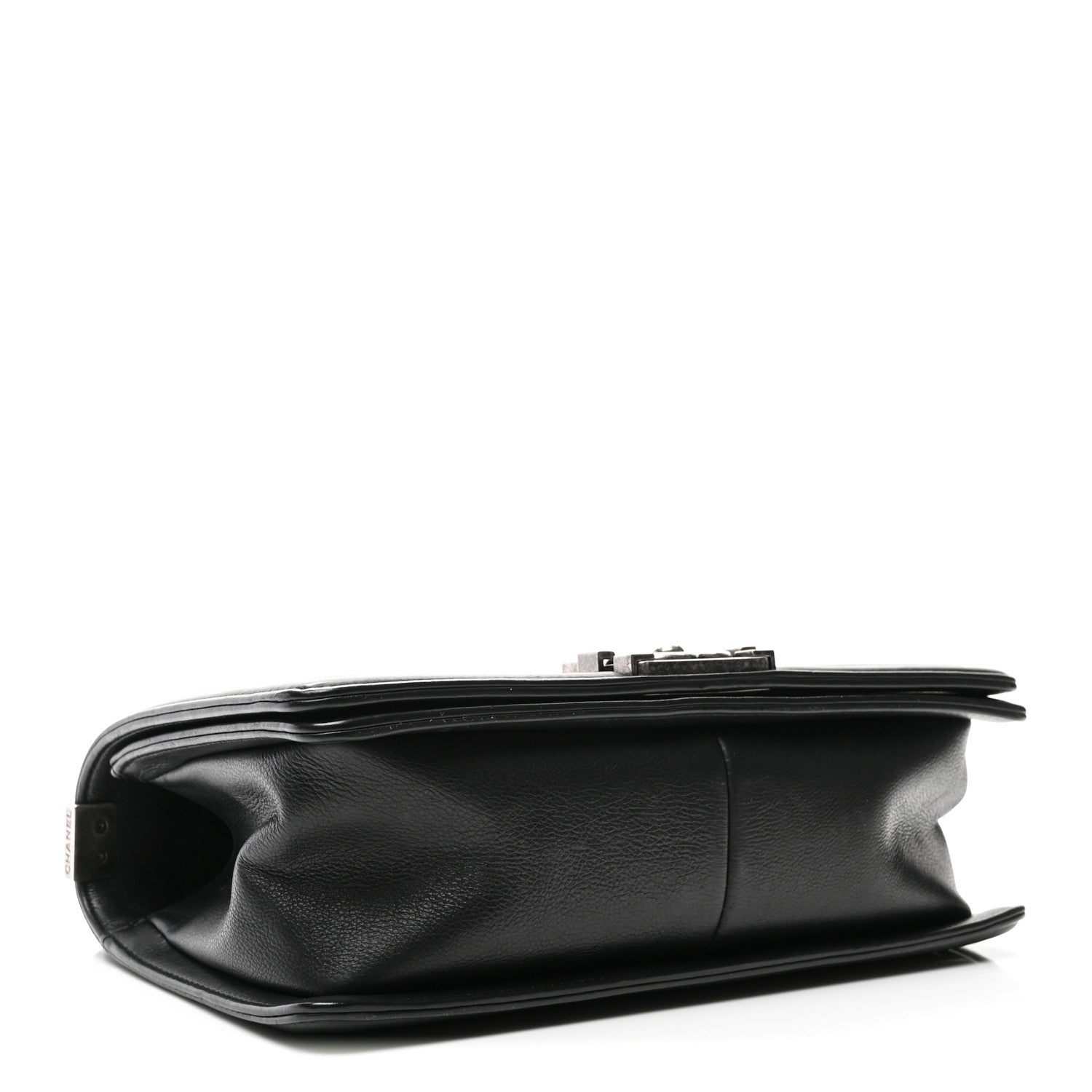 Calfskin Quilted Medium Boy Flap Black