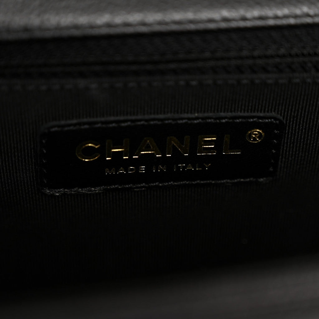 Caviar Quilted New Medium Boy Flap Black