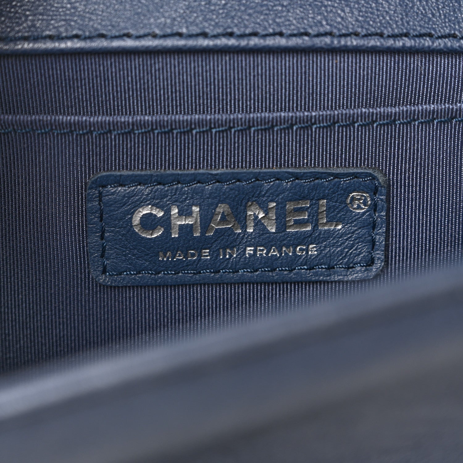 Lambskin Quilted Medium Top Handle Boy Flap Blue