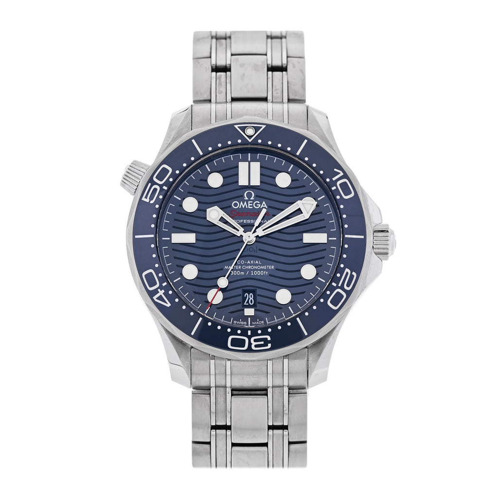 Stainless Steel 42mm Seamaster Diver 300M Automatic Watch Blue 210.30.42.20.03.001