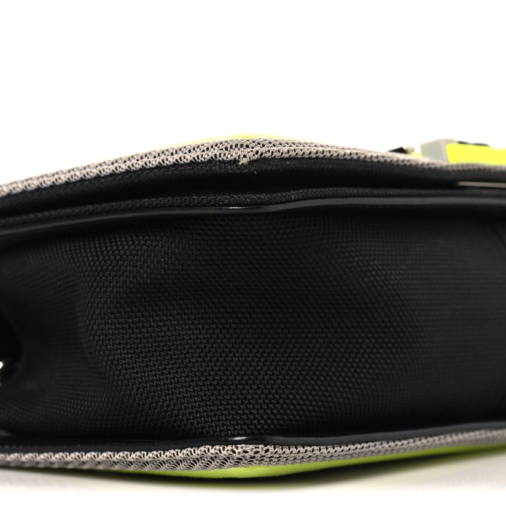Canvas Quilted Medium Fluo Boy Flap Black Grey Yellow