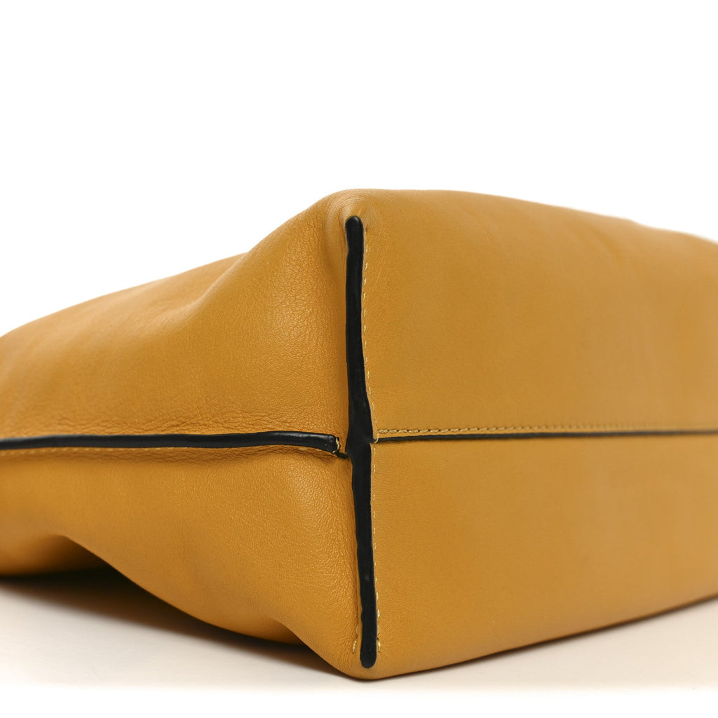 Nappa Medium Flamenco Knot Bag Mustard