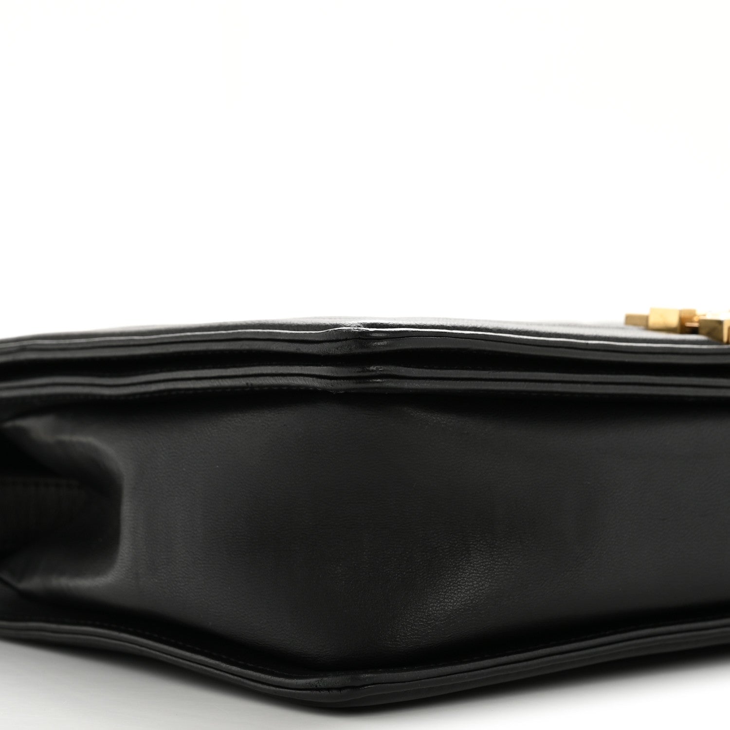 Lambskin Quilted New Medium Boy Flap Black