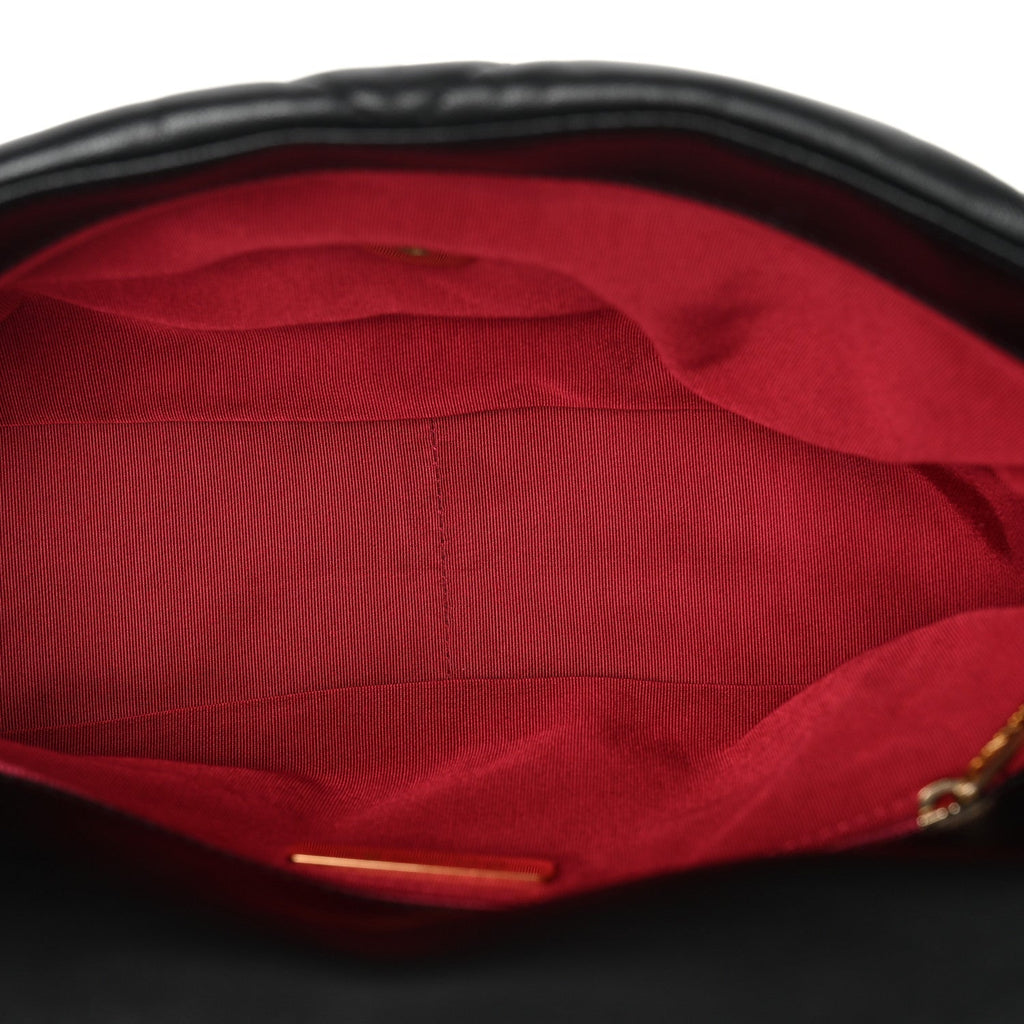 Goatskin Quilted Large Chanel 19 Flap Black