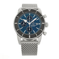 Stainless Steel 45mm Superocean Heritage II Chronograph Automatic Watch Blue A1332024