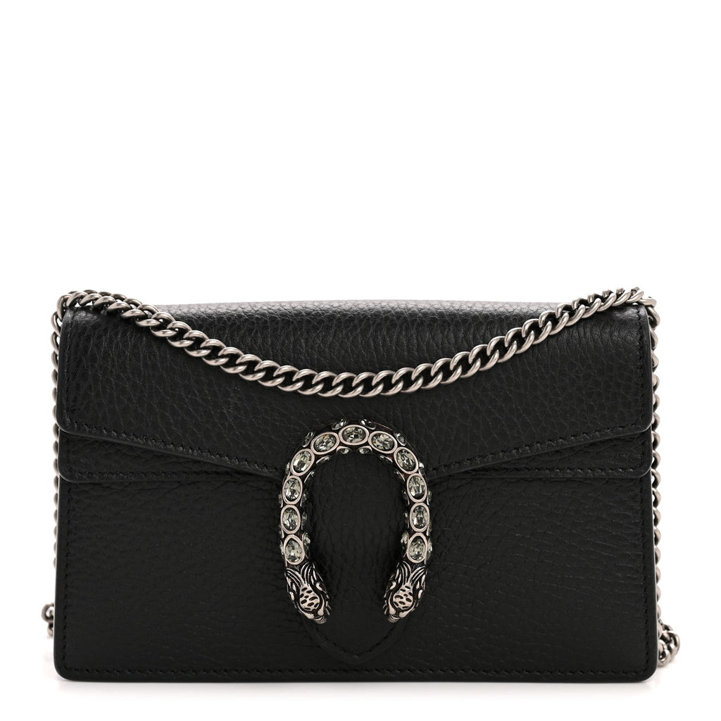 Calfskin Super Mini Dionysus Shoulder Bag Black