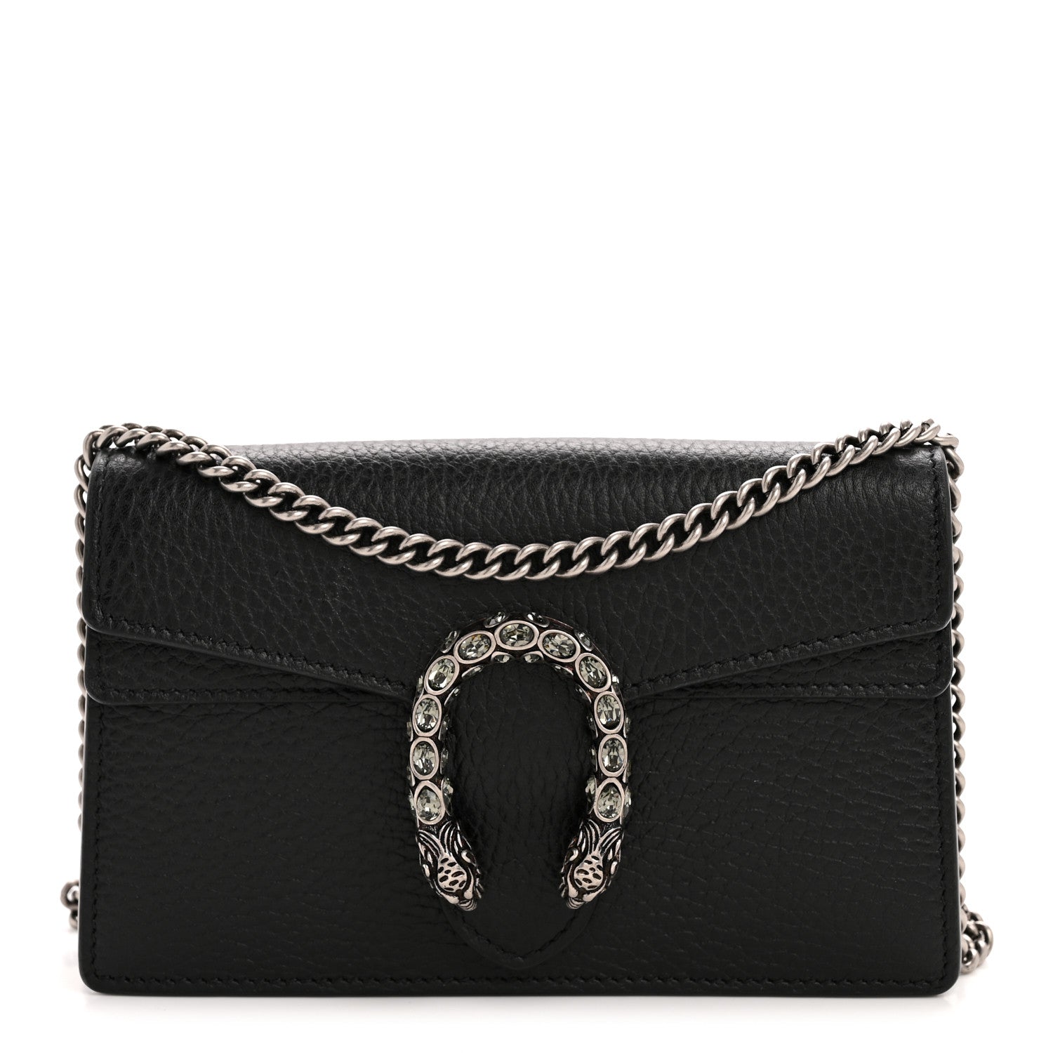 Calfskin Super Mini Dionysus Shoulder Bag Black