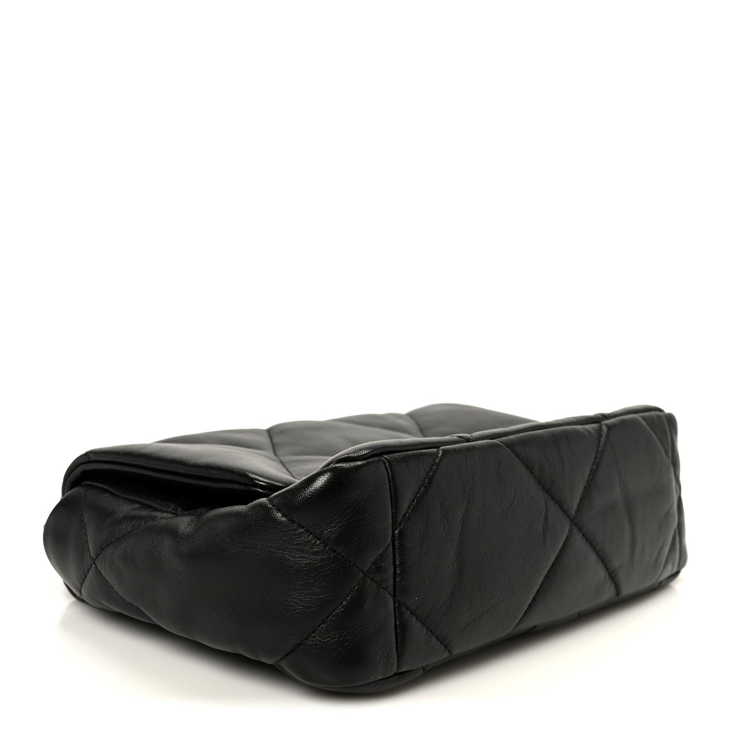 Lambskin Quilted Medium Chanel 19 Flap Black