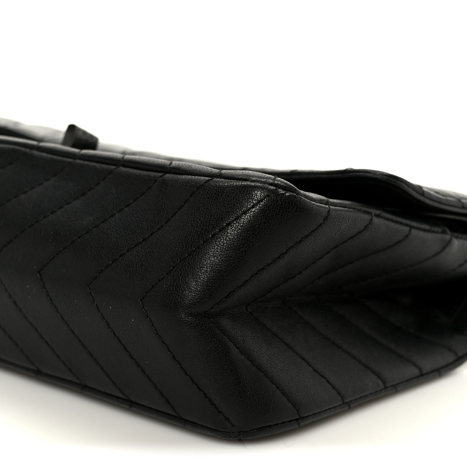 Sheepskin Chevron Quilted 2.55 Reissue 225 Double Flap So Black