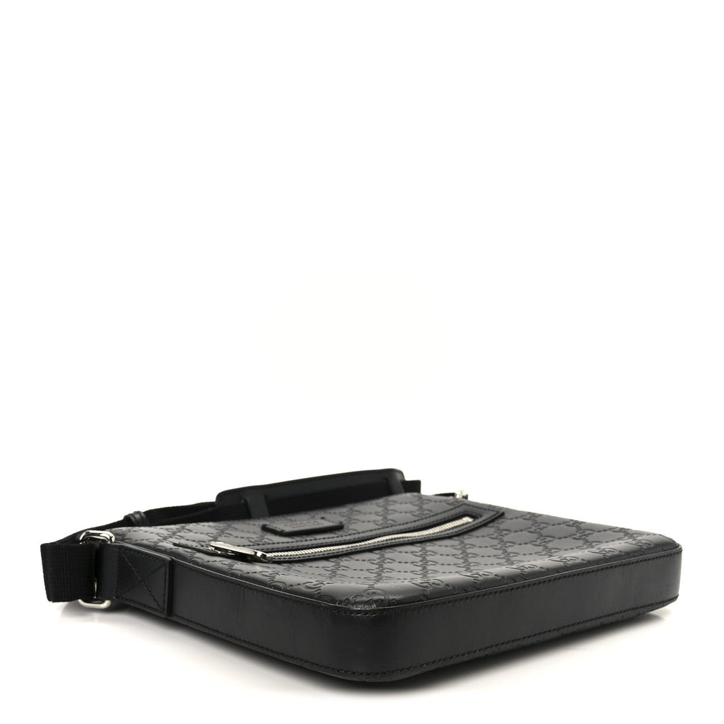 Guccissima Signature Small Messenger Bag Black