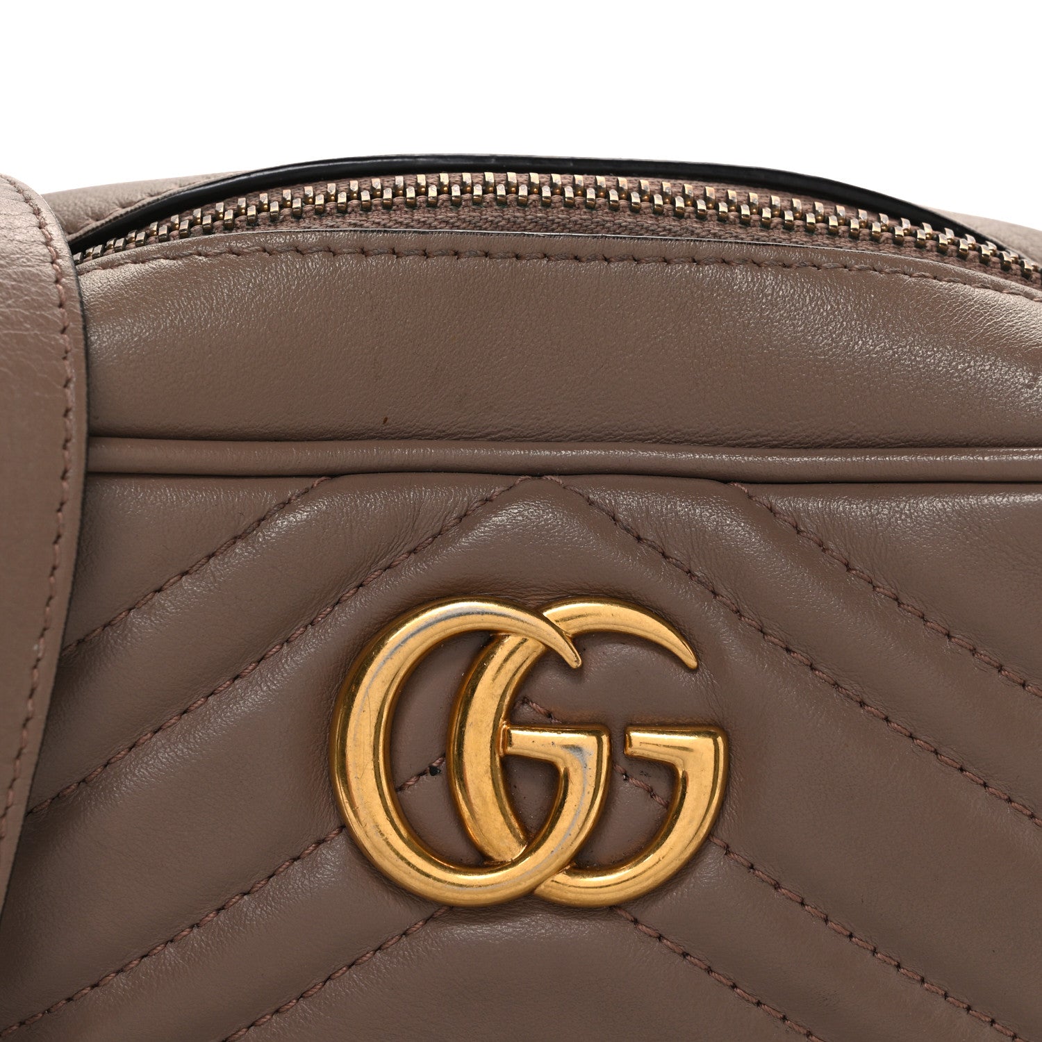 Calfskin Matelasse Mini GG Marmont Chain Shoulder Bag Porcelain Rose