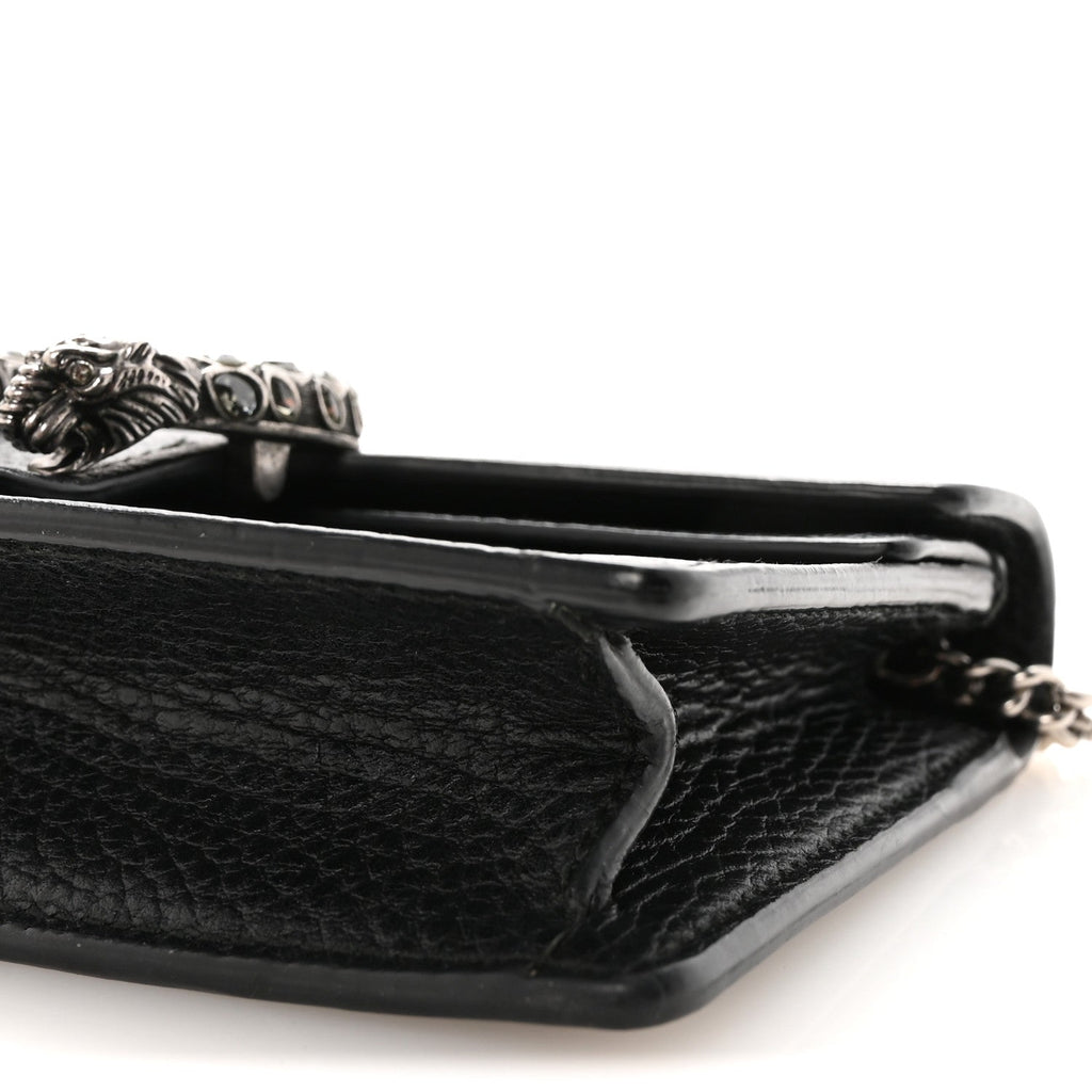 Calfskin Super Mini Dionysus Shoulder Bag Black