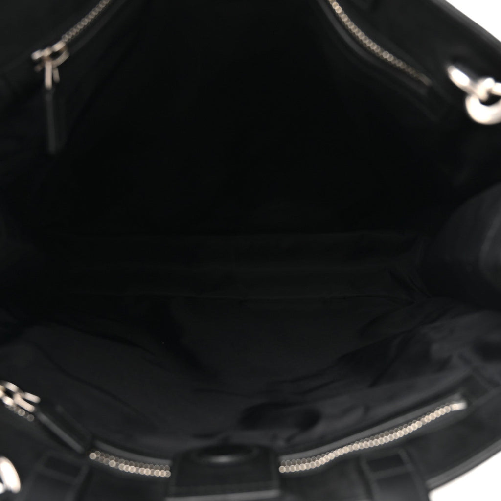 Soft GG Supreme Monogram Web Vertical Tote Black