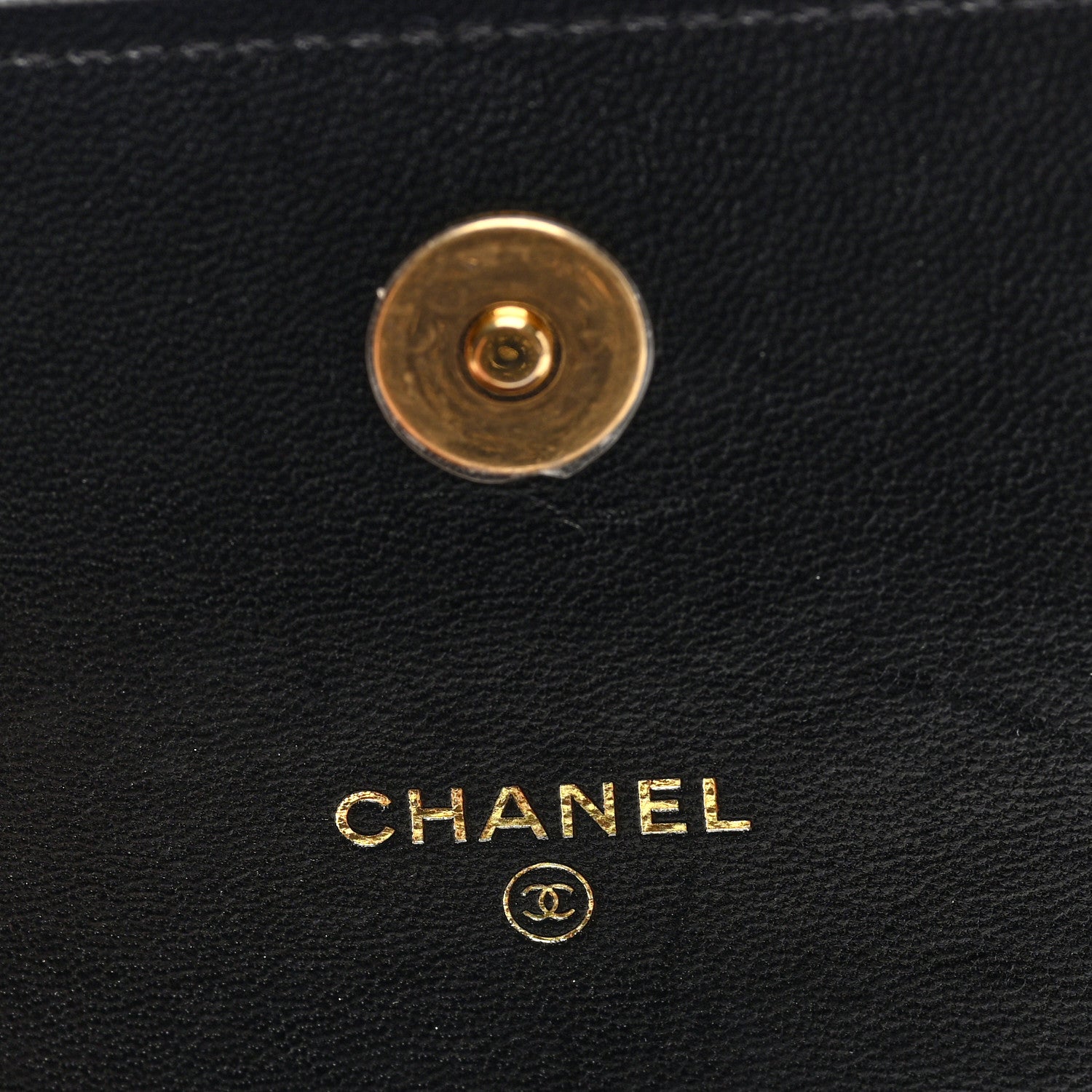 Lambskin Quilted CC Pearl Enamel Clutch on Chain WOC Black