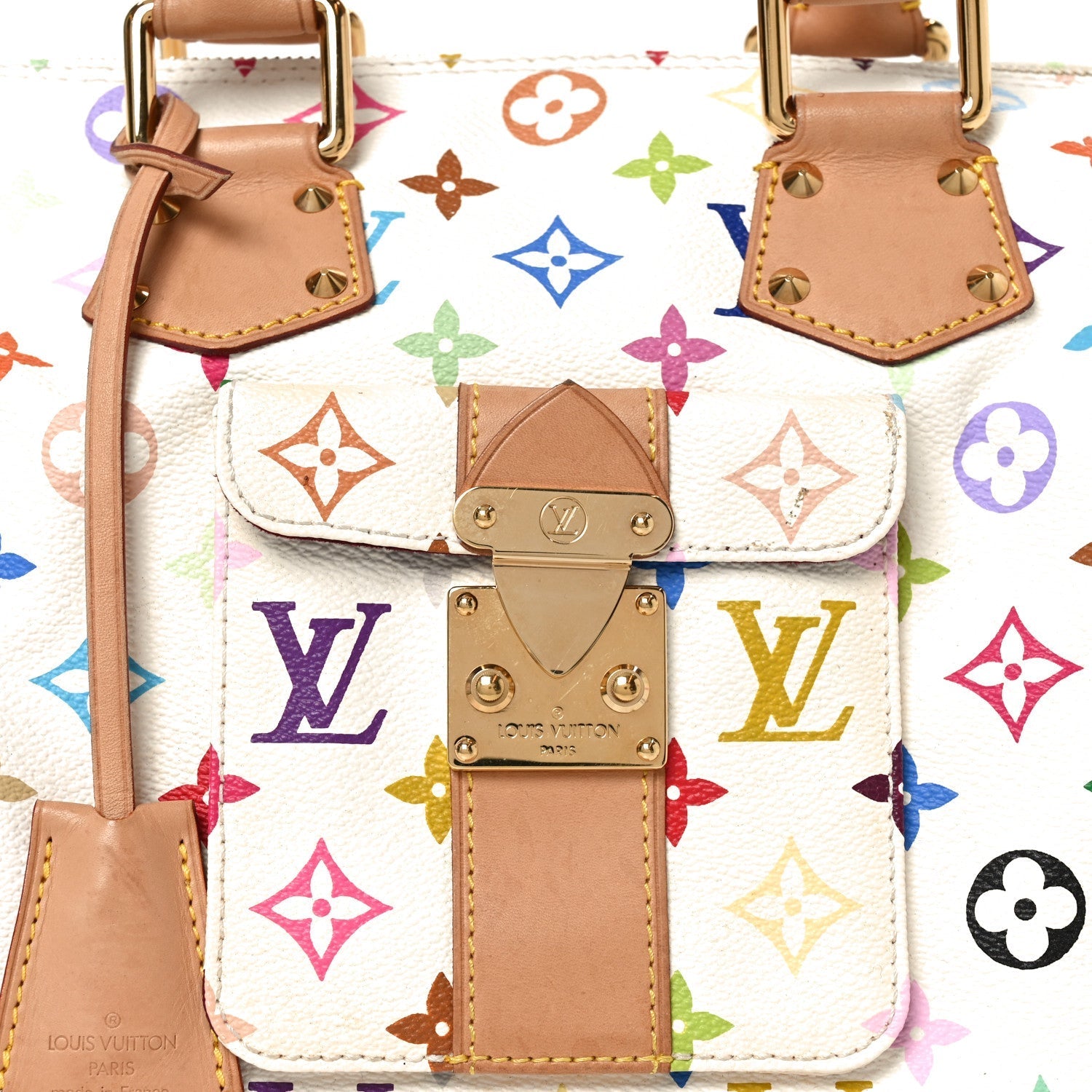 Monogram Multicolor Speedy 30 White