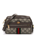 GG Supreme Monogram Web Mini Ophidia Shoulder Bag Brown