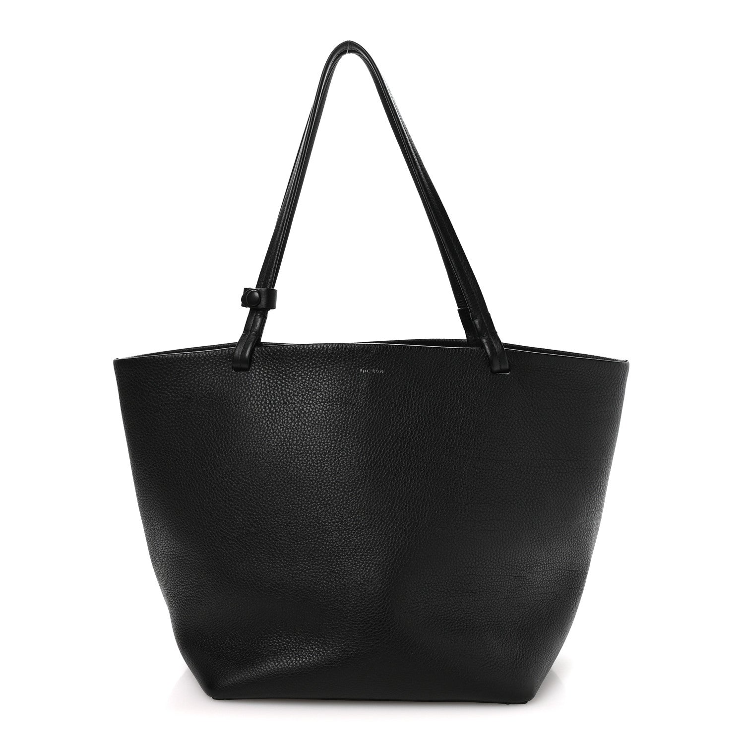 Grained Calfskin Park Tote Three Black