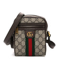 GG Supreme Monogram Web Mini Ophidia Messenger Brown