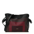 x Albers Nappa Calfskin Medium Flamenco Clutch Black Burgundy