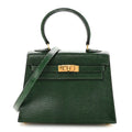 Lizard Mini Kelly Sellier 20 Vert Moyen