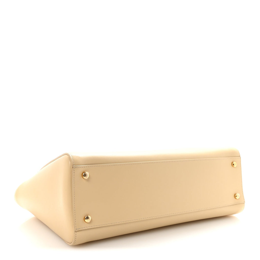 Calfskin Archetype Small Shopping Tote Beige