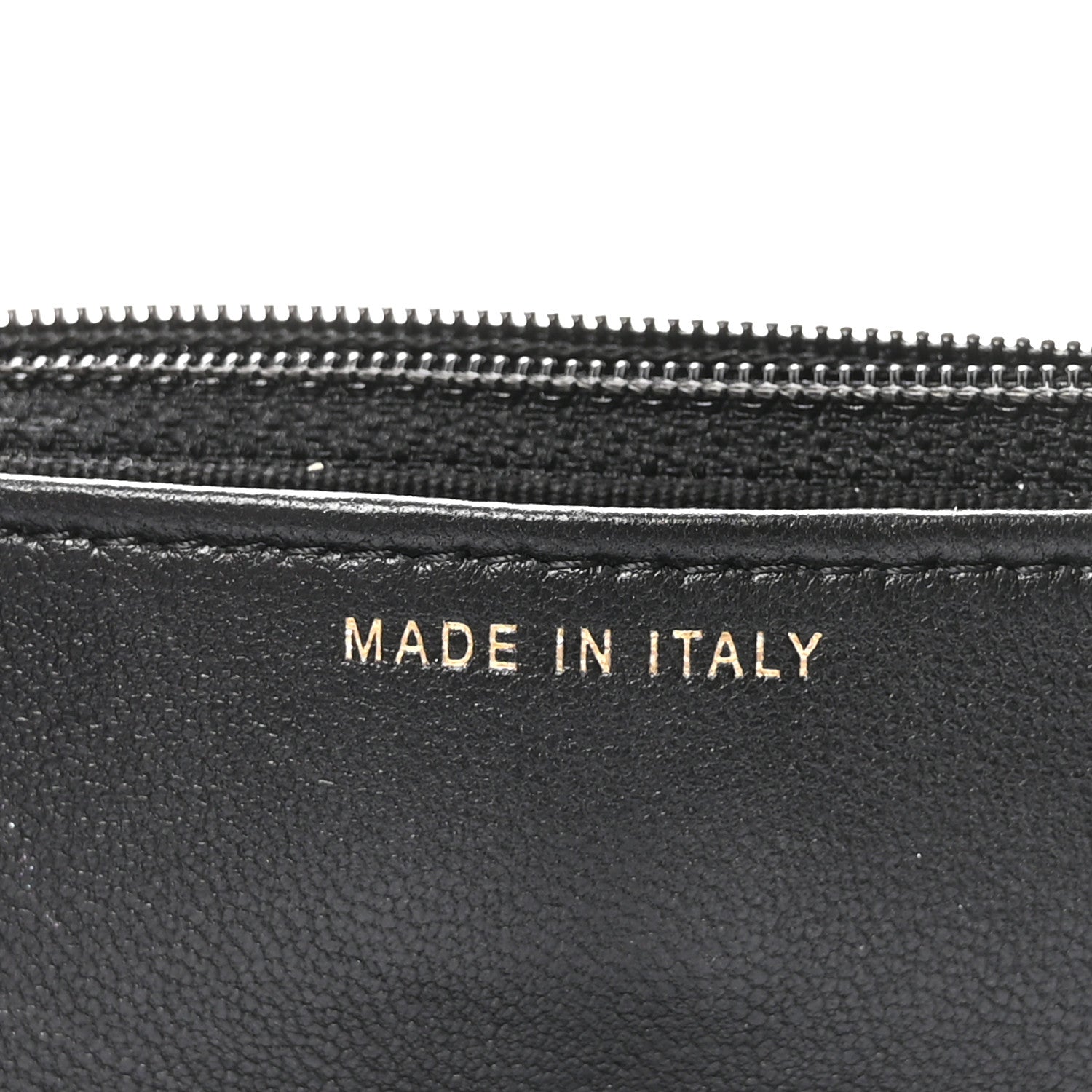 Lambskin Quilted Pearl Wallet On Chain WOC Black