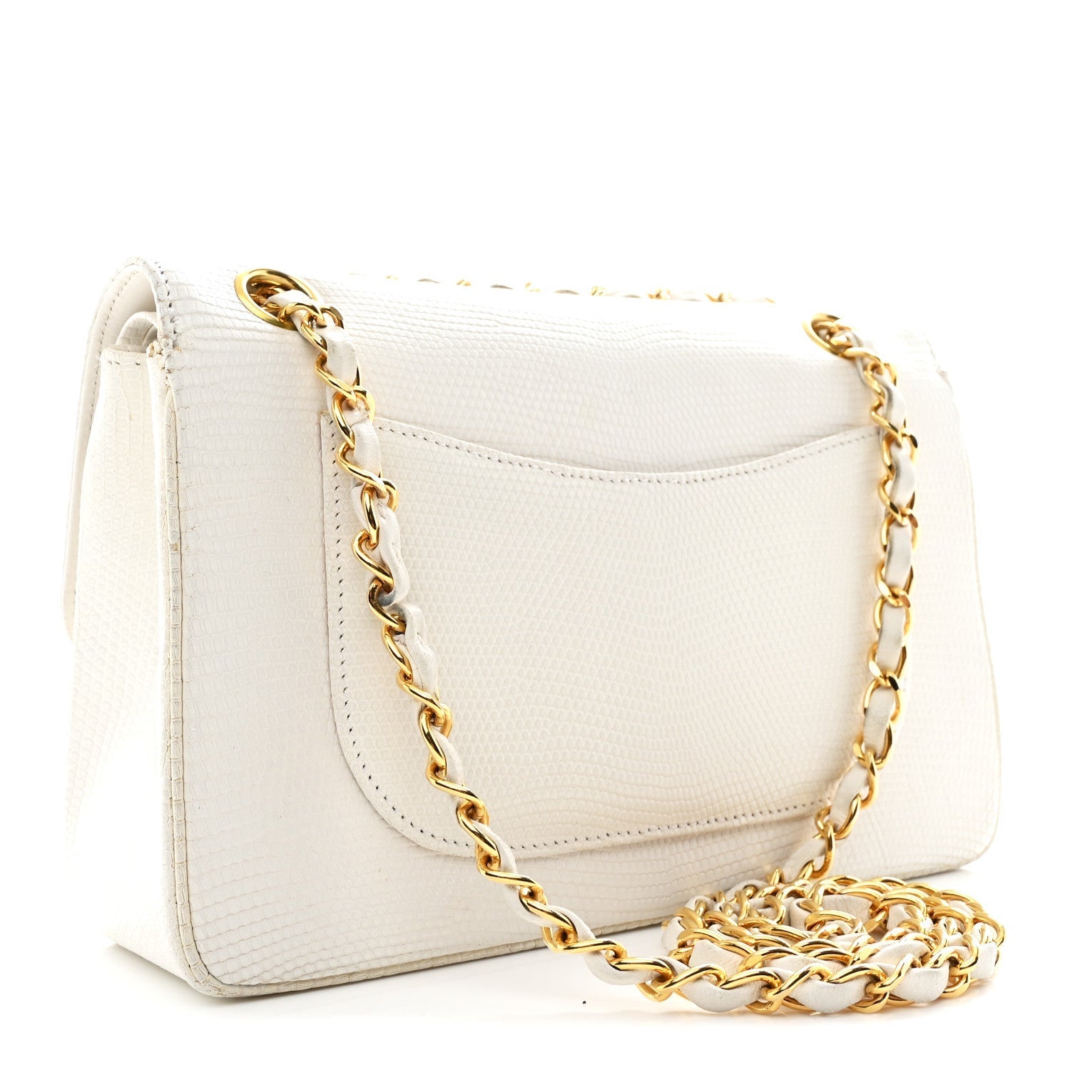 Lizard Small Double Flap White