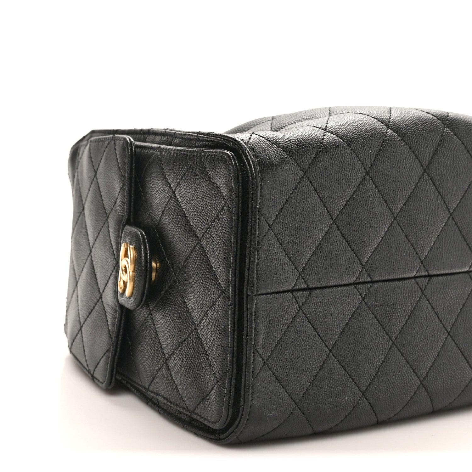 Caviar Quilted Small Chanel 25 Handbag Black