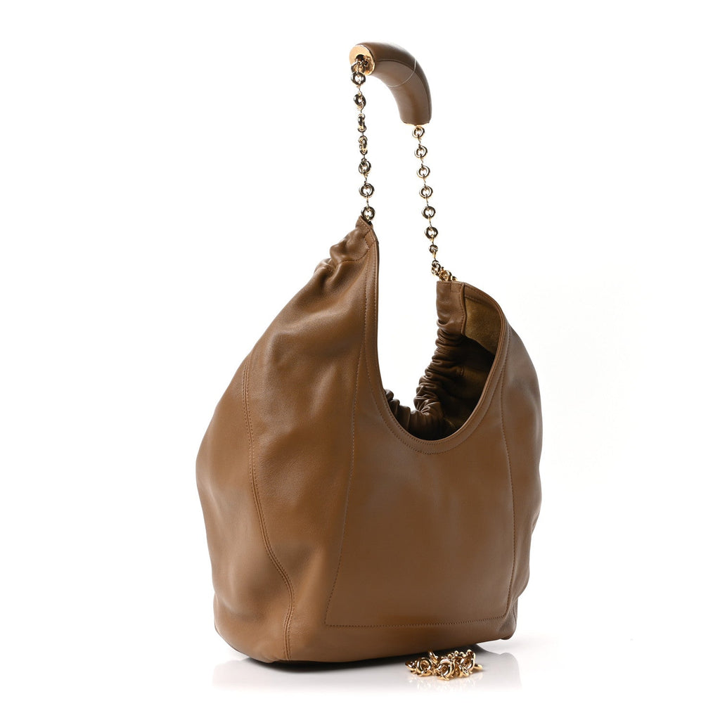 Mellow Nappa Medium Squeeze Bag Oak