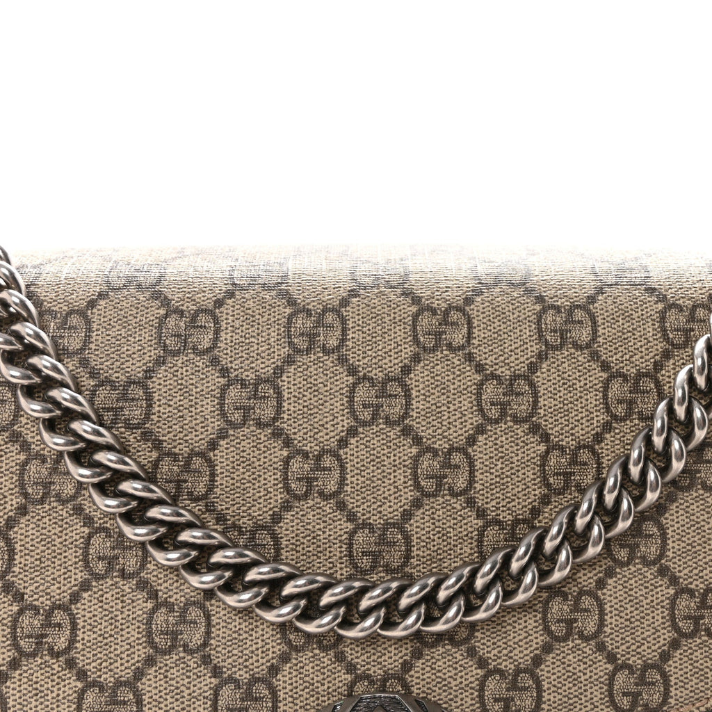 GG Supreme Monogram Medium Dionysus Shoulder Bag Taupe