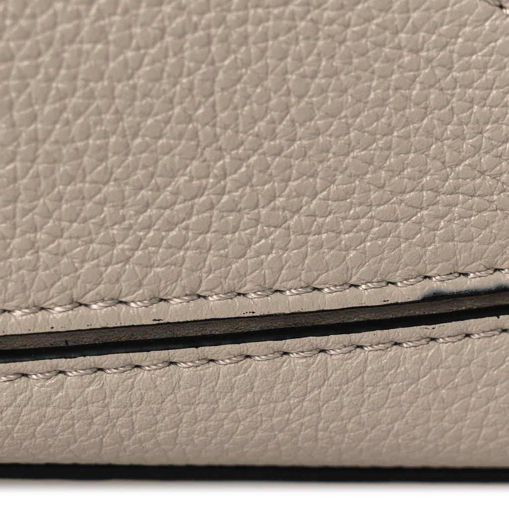 Grained Calfskin Small Puzzle Bag Sand