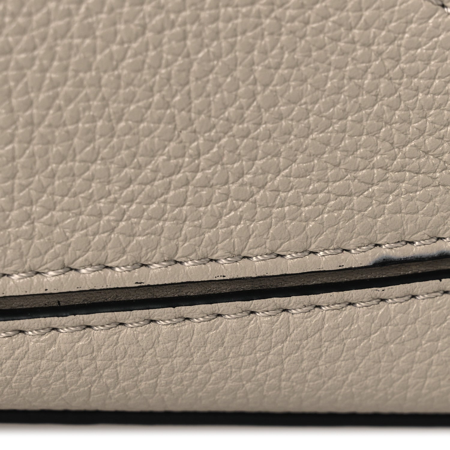 Grained Calfskin Small Puzzle Bag Sand