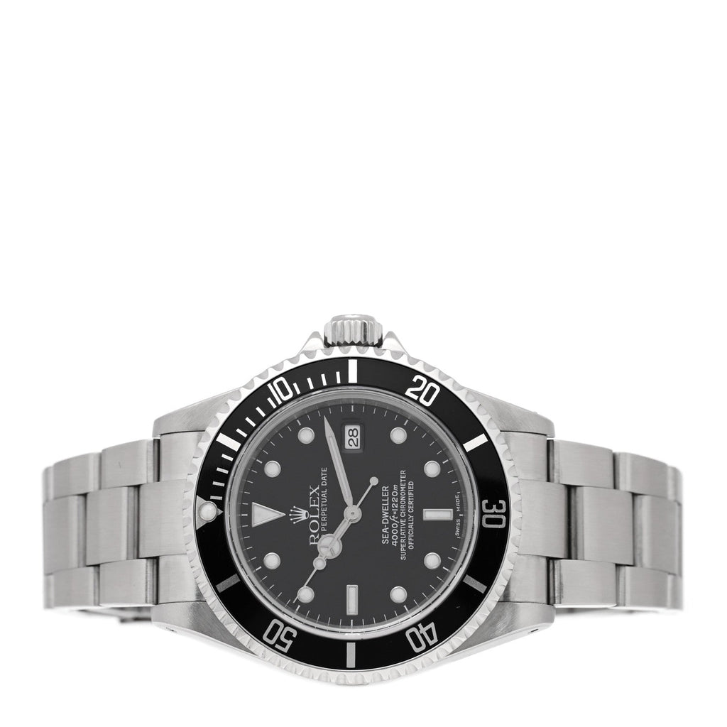 Stainless Steel 40mm Sea-Dweller Oyster Perpetual Watch Black 16600