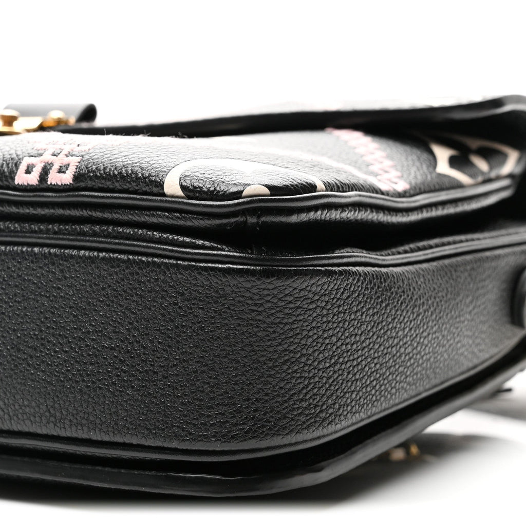 Empreinte Monogram Giant Broderies Pochette Metis Black
