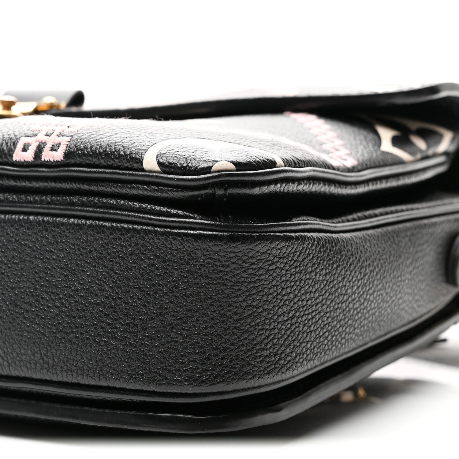 Empreinte Monogram Giant Broderies Pochette Metis Black