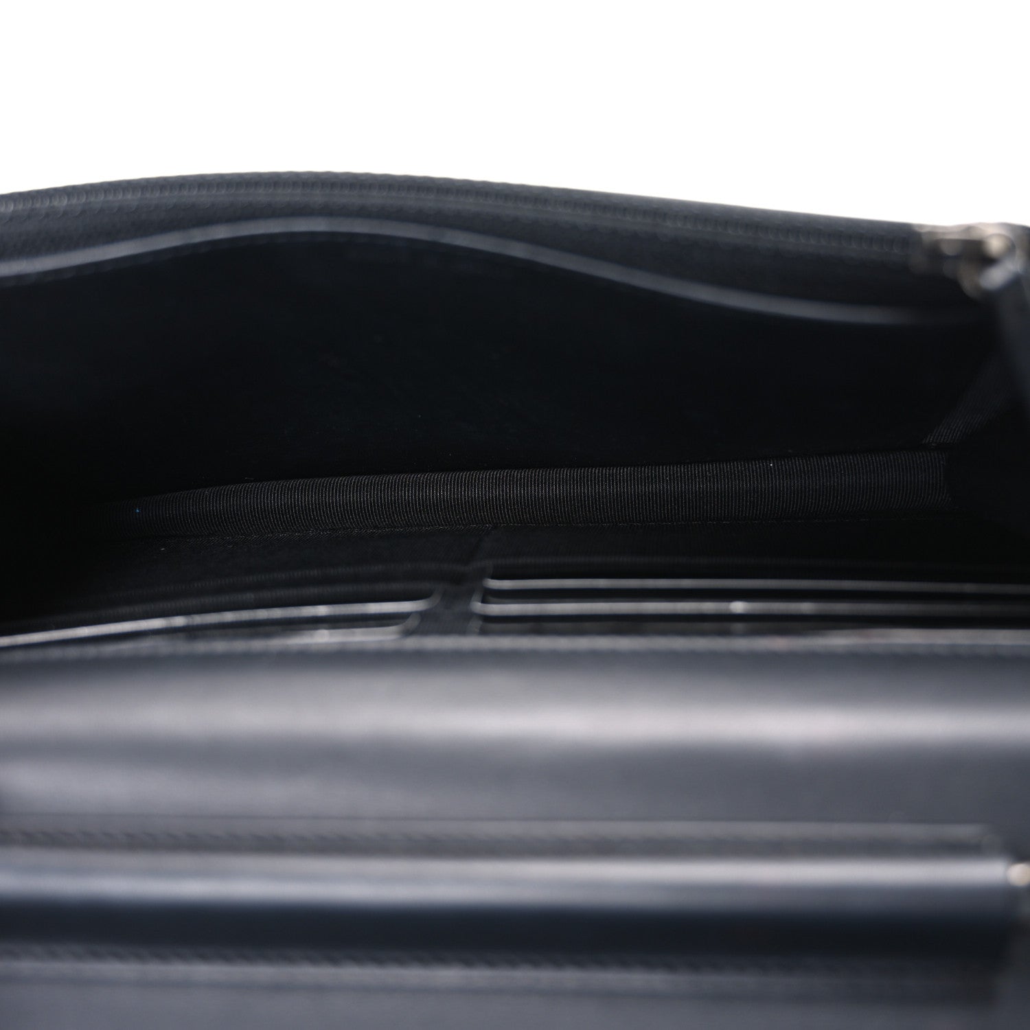 Aged Calfskin Quilted Lucky Charms 2.55 Reissue Wallet On Chain WOC Black