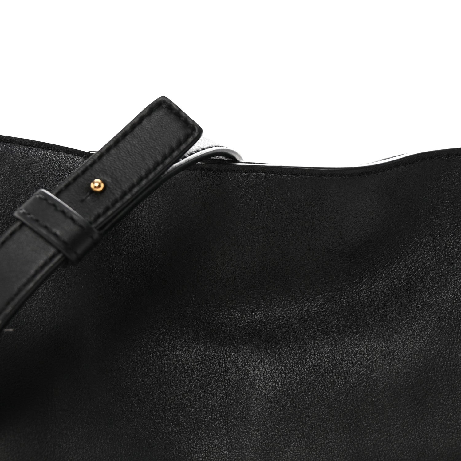 Nappa Medium Flamenco Knot Bag Black